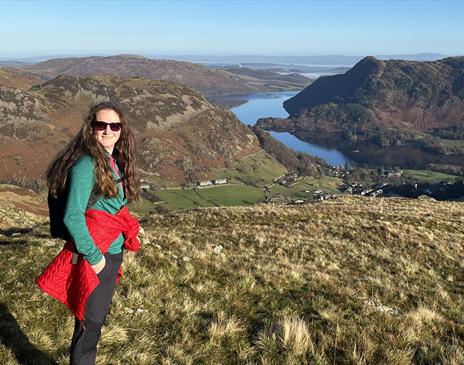 Visitor on a Guided Walk with Genuine Adventures in the Lake District, Cumbria
