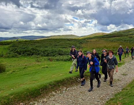 Visitors on a Guided Walk with Genuine Adventures in the Lake District, Cumbria