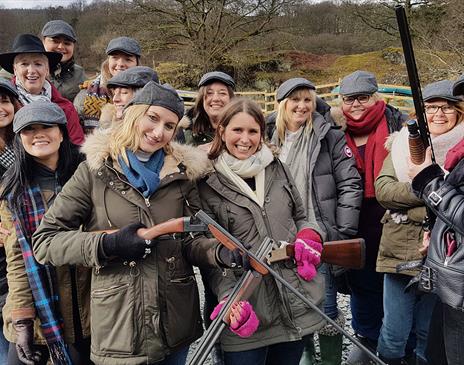 Hen Party Shooting Activities with Graythwaite Adventure in the Lake District, Cumbria