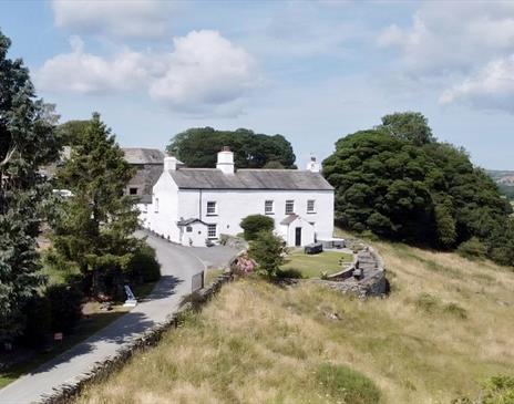 View of the Front of the House at Greenbank Farm in Cartmel, Cumbria