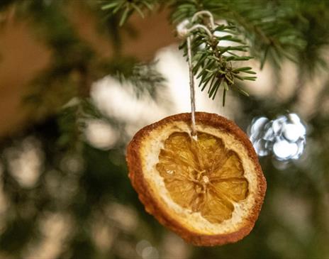 Christmas Ornament in Grizedale Forest in Hawkshead, Lake District