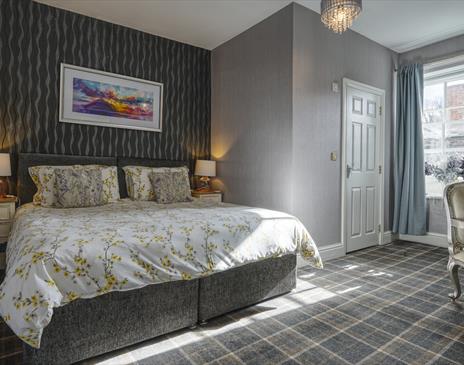 Double bedroom at The Howard Arms in Brampton, Cumbria