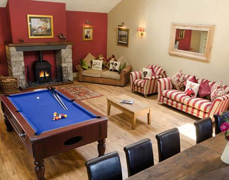 Interior Recreational Space at Helm Mount Lodge in Barrows Green, Cumbria