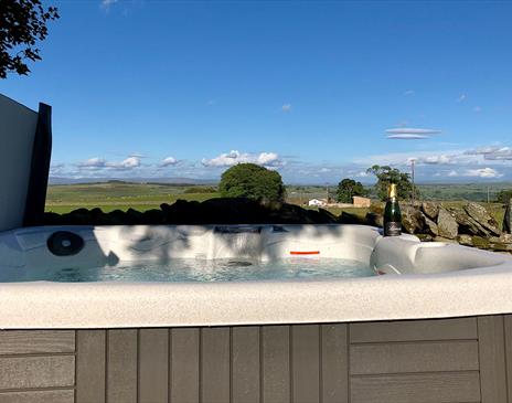 Hot Tub at Carhullan Cottage from Herdwick Cottages in the Lake District, Cumbria