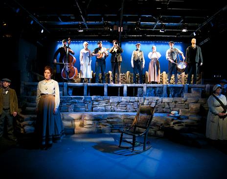 Stage at The Old Laundry Theatre in Bowness-on-Windermere, Lake District