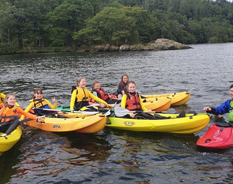 Family Friendly Instructed Kayaking on Windermere with Graythwaite Adventure in the Lake District, Cumbria