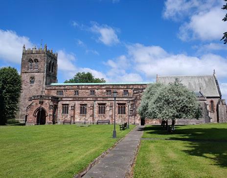 Exterior of Kirkby Stephen Parish Church in Kirkby Stephen, Cumbria