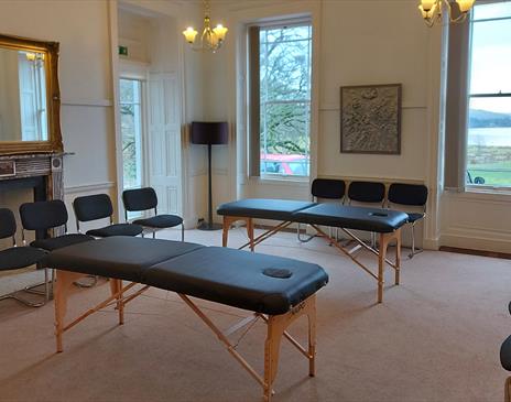 Workshop Room Setup of Lake District School of Massage in Ambleside, Lake District