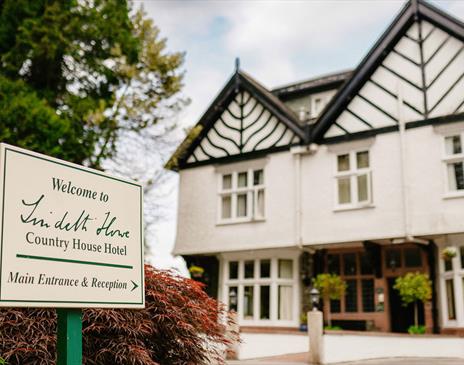 Exterior and Signage at Lindeth Howe in Bowness-on-Windermere, Lake District