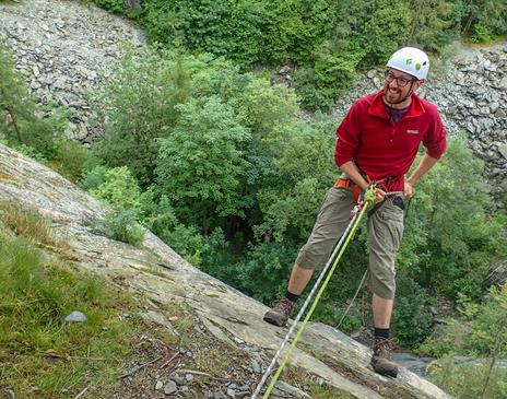 Abseiling at Lake District Activities with Lakeland Ascents