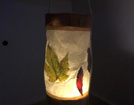 Lantern made at the Lantern Making and Nighttime Mine Trip in Nenthead, Cumbria