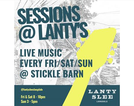 Poster for Sessions @ Lanty's Stickle Barn in Great Langdale, Lake District