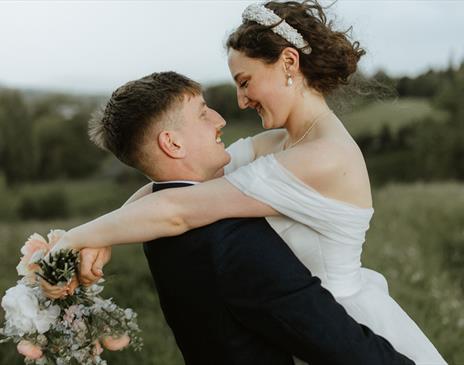Bridal Couple Wedding Photos at Low Wood Bay Resort & Spa in Windermere, Lake District