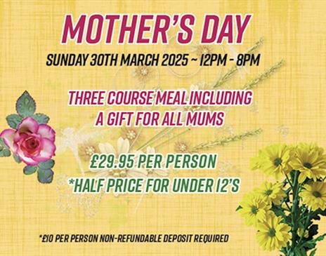 Ad for Mother's Day at The Villa, Levens