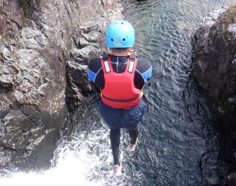 Esk Gorge with Mountain Journeys near Eskdale, Lake District