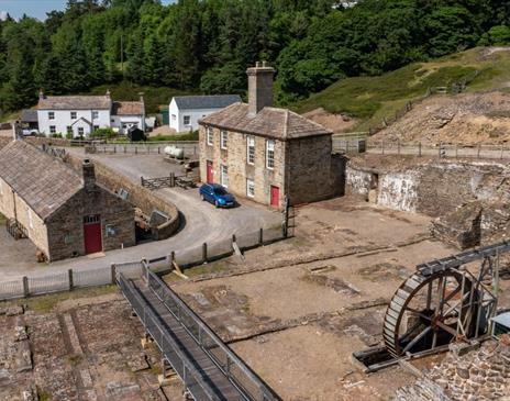 Grounds and historic buildings at Nenthead Mines in Nenthead, Cumbria