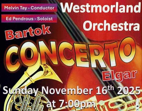 Westmorland Orchestra poster for Bartok Concerto