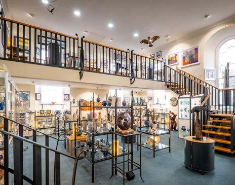 Interior of The Old Courthouse Gallery in Ambleside, Lake District