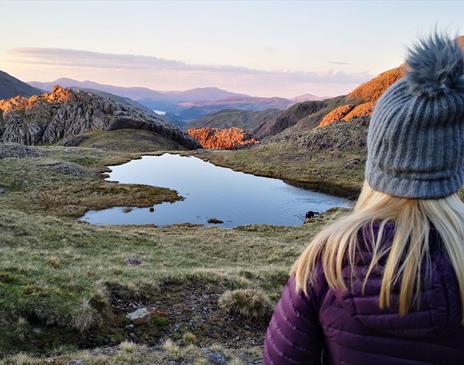 Visitor on a Guided Walk with Path to Adventure in the Lake District, Cumbria