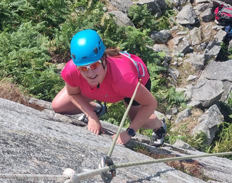 Visitors Rock Climbing with Path to Adventure in the Lake District, Cumbria