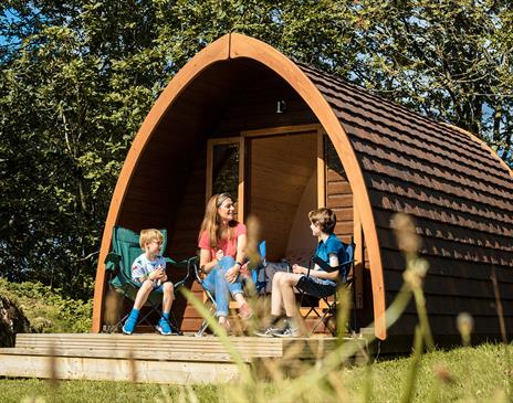 Camping pods at Park Cliffe Camping & Caravan Park in Windermere, Lake District