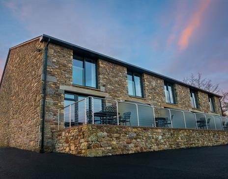 Exterior of Self Catering Cottages at Park Foot Holiday Park in Pooley Bridge, Lake District