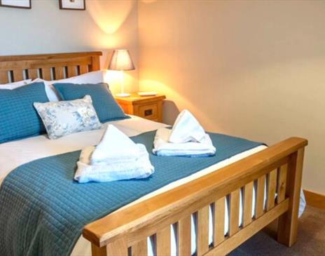 Double bedroom at Patton Hall Farm Country Cottages near Kendal, Cumbria