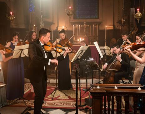 Orchestra performing at Carlisle Cathedral