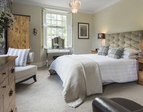 Bed and Furniture at Silver How Suite at Raise View House in Grasmere, Lake District