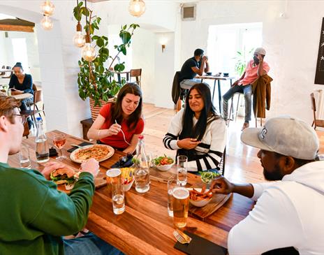 Dine in Brewery Arts' newly refurbished Bar & Restaurant.