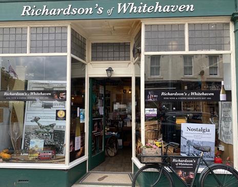 Shopfront at Richardson's of Whitehaven in Whitehaven, Cumbria