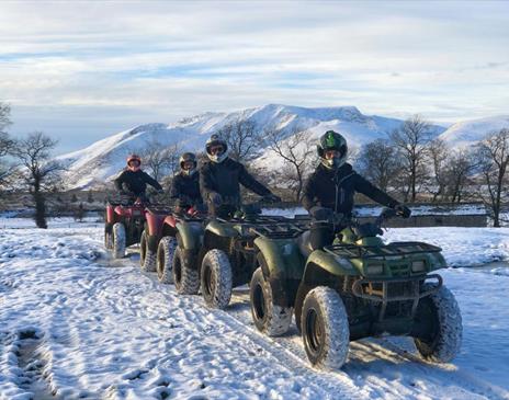 Quad Biking Team Building Activity at Rookin House Activity Centre in Troutbeck, Lake District