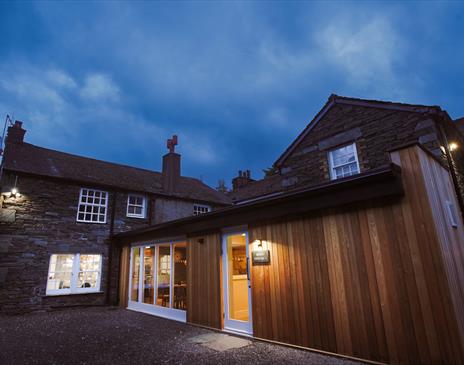 Entrance at The Royal Oak Hotel in Rosthwaite, Lake District