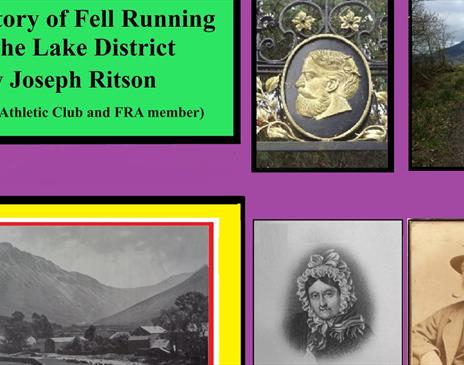 Poster for a Running Int' Fells Talk: A History of Fell Running in the Lake District with Joseph Ritson at The Armitt Museum in Ambleside, Lake Distri