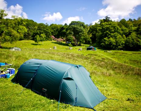 Campsite at Rydal Hall in Rydal, Lake District