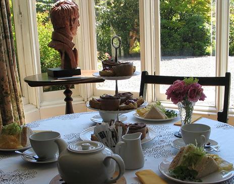 The Saddlery Tearoom at Rydal Mount, Wordsworth's Family Home in Ambleside, Lake District