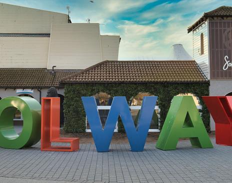 Signage at Solway Holiday Park in Silloth, Cumbria