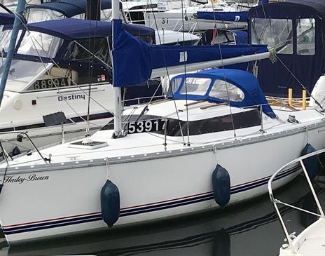 Yacht at Sailing Windermere, Lake District