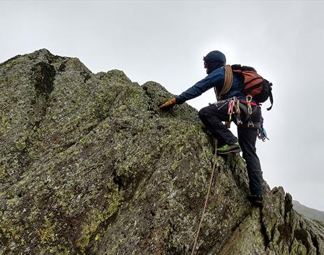 Scrambling with More Than Mountains near Coniston, Lake District