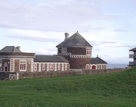 Exterior and Entrance to Senhouse Roman Museum in Maryport, Cumbria