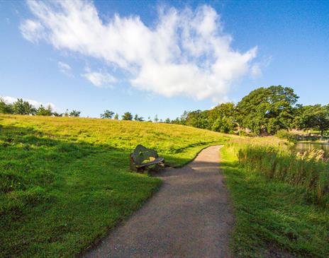 Path at Talkin Tarn Country Park in Brampton, Cumbria