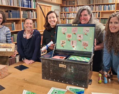 Visitors with the Escape Box Experiences at The Armitt in Ambleside, Lake District