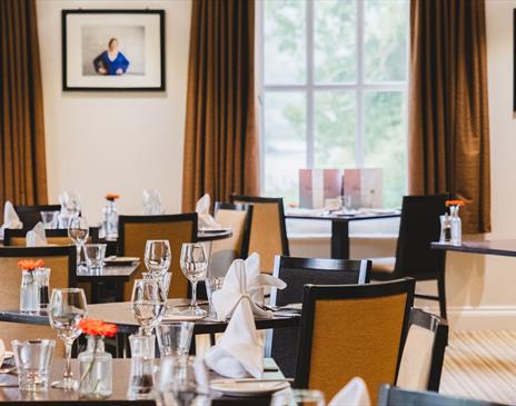 Seating and Table Settings at The Dining Room Restaurant at Daffodil Hotel & Spa in Grasmere, Lake District