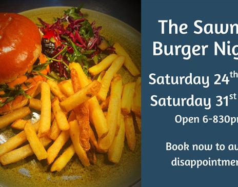 Burger Night at the Sawmill