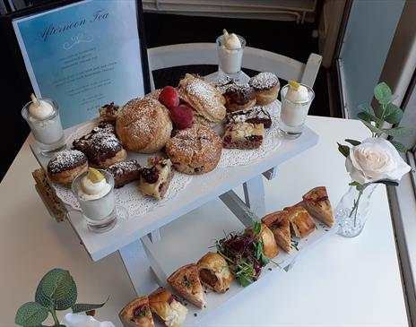 Afternoon Tea Spread at The Thorne Tree Bistro in Carlisle, Cumbria