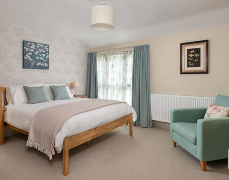 Bedroom at The Old Byre at Fornside Farm Cottages in St Johns-in-the-Vale, Lake District