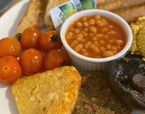 Full English Breakfast at Foxes Cafe Lounge in Carlisle, Cumbria