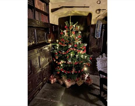Christmas Tree at Townend for the Christmas at Townend Events in Troutbeck, Lake District
