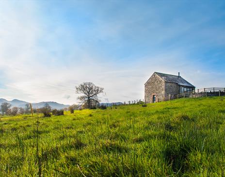 Exterior and Surrounding Fields at The Hidden Place at Ullswater Holiday Park in the Lake District, Cumbria