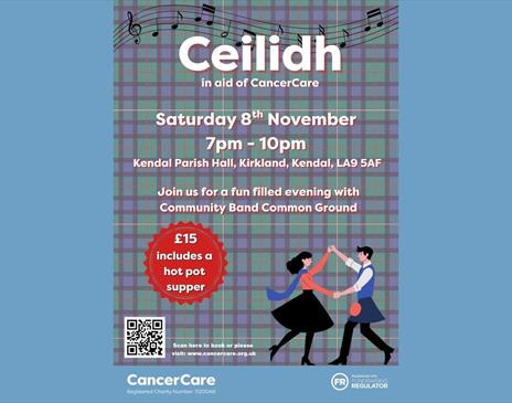 Ceilidh in aid of CancerCare poster